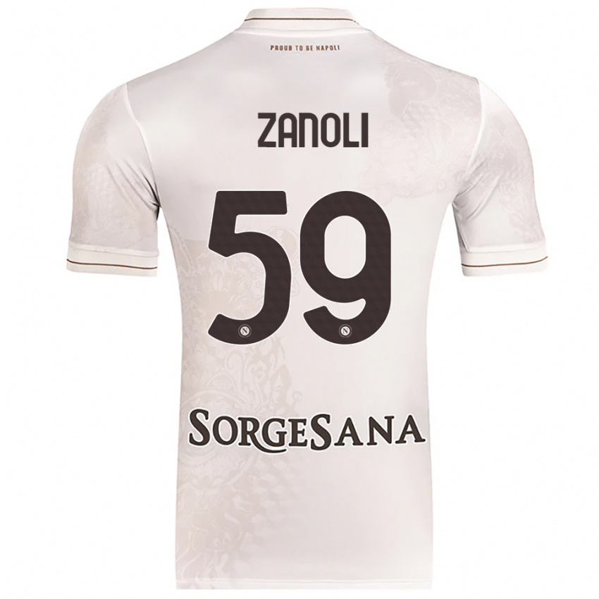 נשים אלסנדרו זנולי #59 שמפניה חום הרחק ג'רזי 2025/26 חולצה קצרה