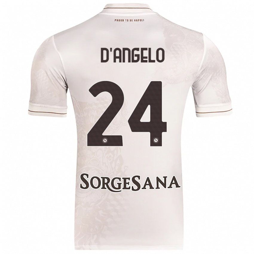 נשים Alessia D'angelo #24 שמפניה חום הרחק ג'רזי 2025/26 חולצה קצרה