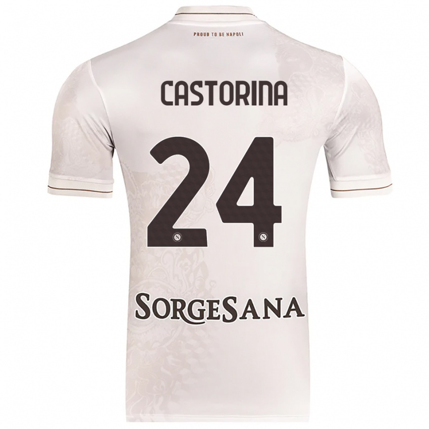 נשים אלסנדרו קסטורינה #24 שמפניה חום הרחק ג'רזי 2025/26 חולצה קצרה