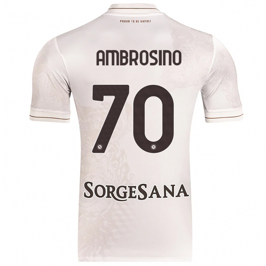 נשים ג'וזפה אמברוזינו、 #70 שמפניה חום הרחק ג'רזי 2025/26 חולצה קצרה