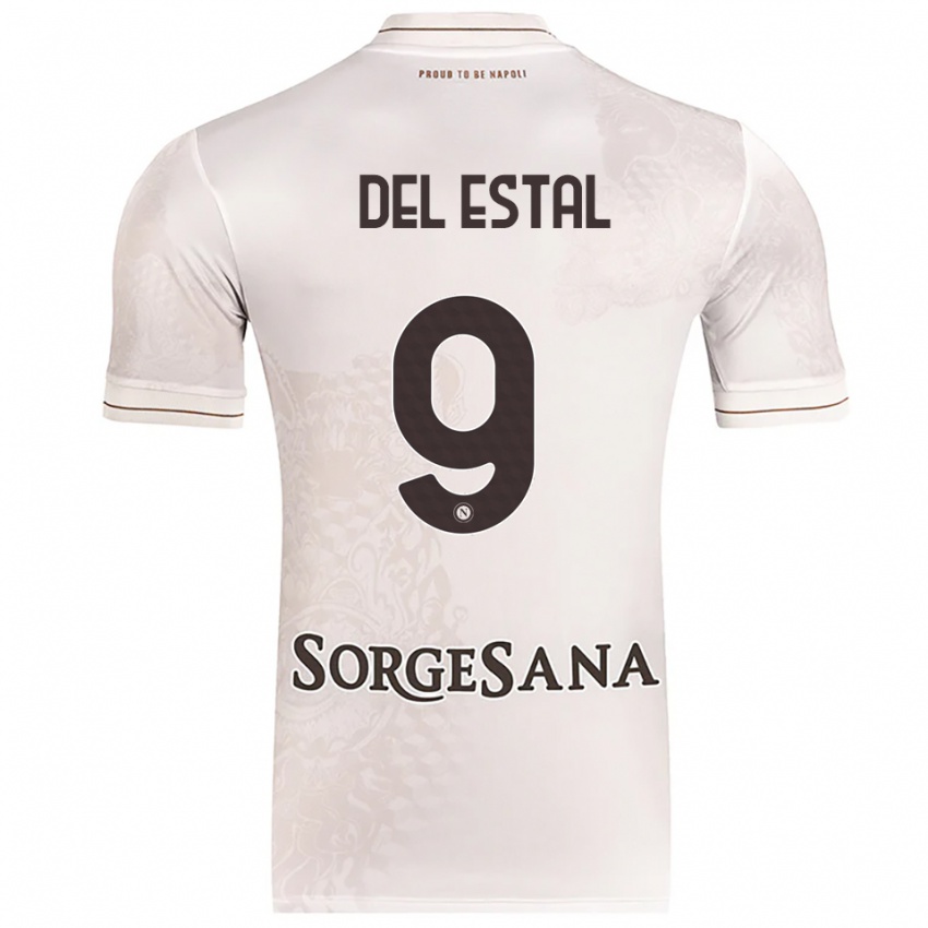 נשים Eli Del Estal #9 שמפניה חום הרחק ג'רזי 2025/26 חולצה קצרה