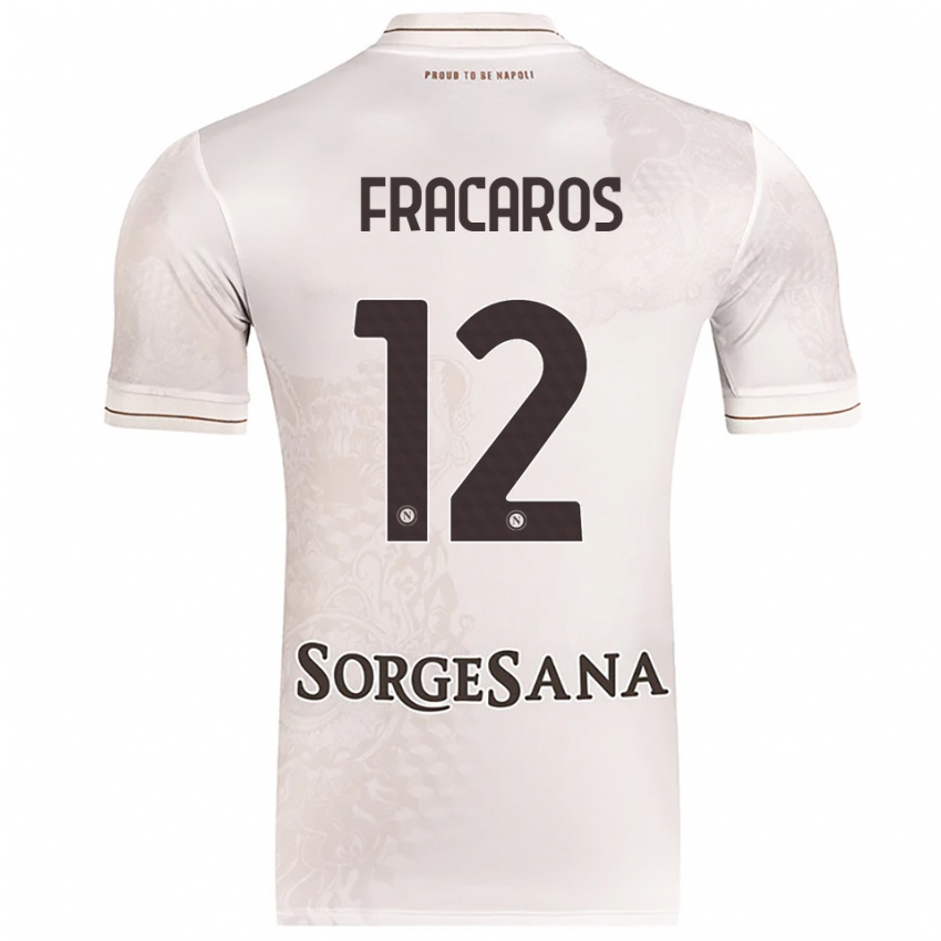 נשים Caterina Fracaros #12 שמפניה חום הרחק ג'רזי 2025/26 חולצה קצרה