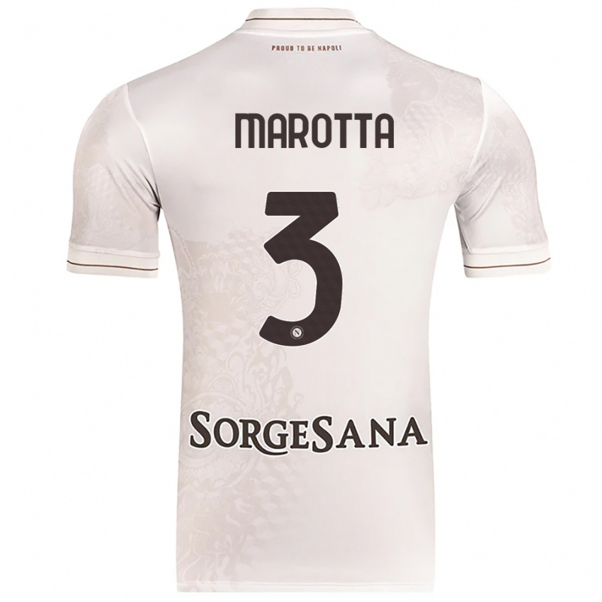 נשים Gabriele Marotta #3 שמפניה חום הרחק ג'רזי 2025/26 חולצה קצרה