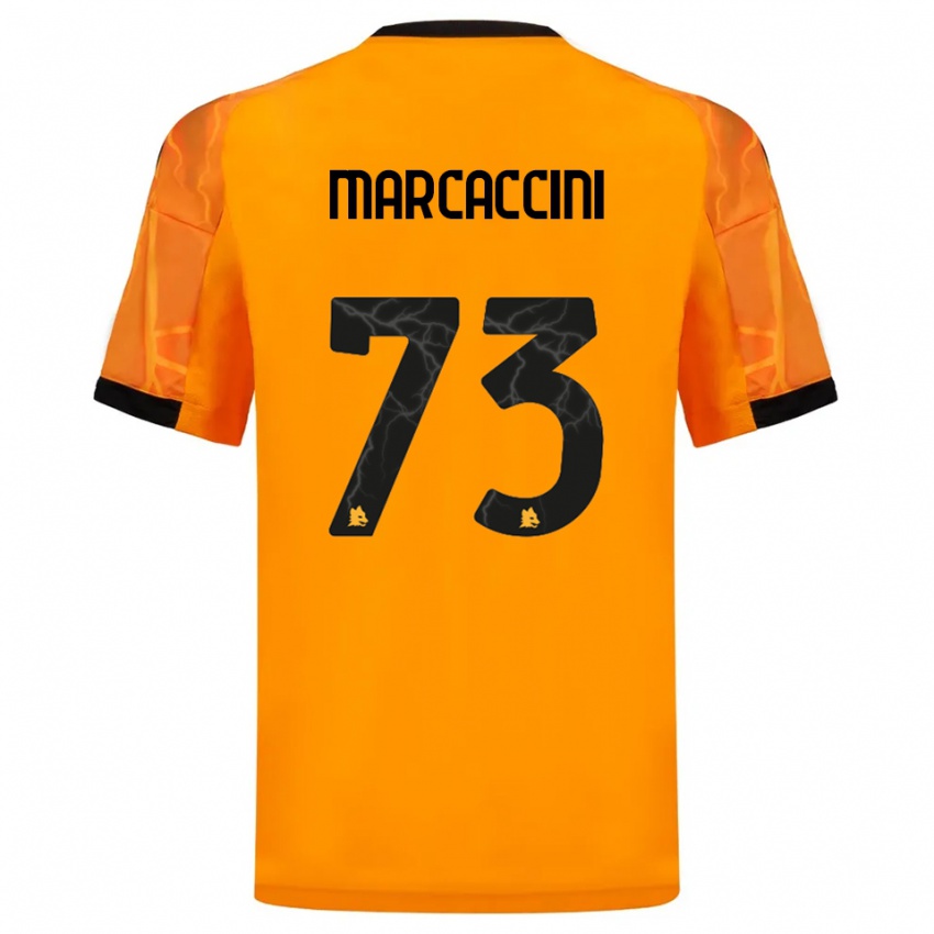 נשים Alessio Marcaccini #73 כתום שחור הרחק ג'רזי 2025/26 חולצה קצרה
