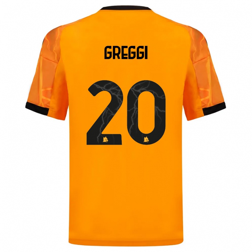נשים Giada Greggi #20 כתום שחור הרחק ג'רזי 2025/26 חולצה קצרה