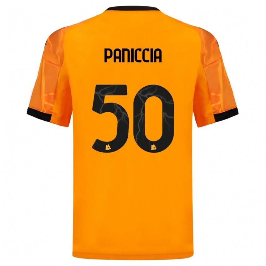 נשים Martina Paniccia #50 כתום שחור הרחק ג'רזי 2025/26 חולצה קצרה