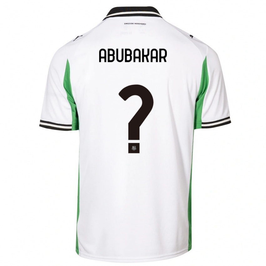 נשים סלים אבובכר #0 לבן ירוק שחור הרחק ג'רזי 2025/26 חולצה קצרה