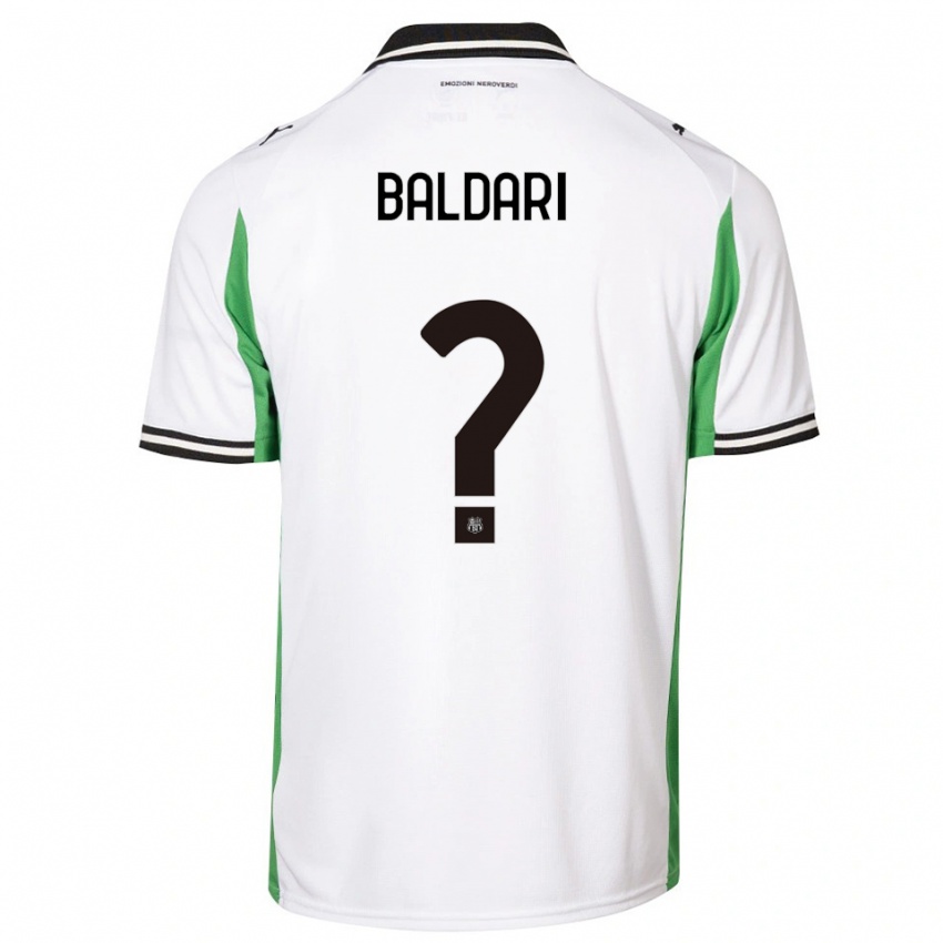 נשים Luca Baldari #0 לבן ירוק שחור הרחק ג'רזי 2025/26 חולצה קצרה