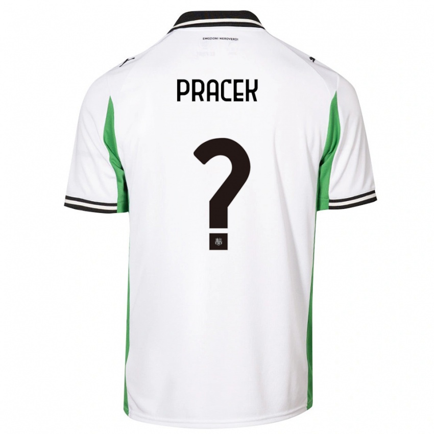 נשים לורנזו פראצק #0 לבן ירוק שחור הרחק ג'רזי 2025/26 חולצה קצרה