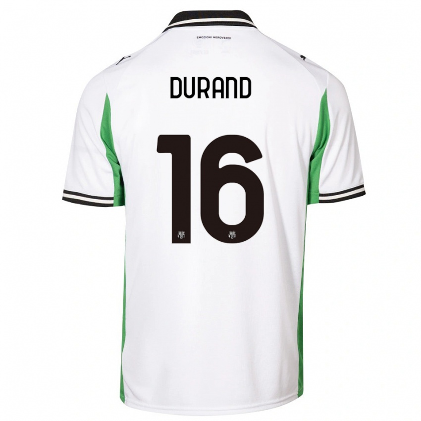 נשים סולן דוראן #16 לבן ירוק שחור הרחק ג'רזי 2025/26 חולצה קצרה