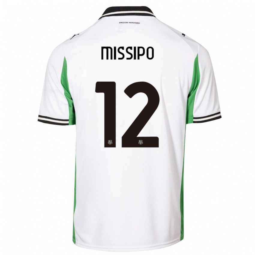 נשים Kassandra Missipo #12 לבן ירוק שחור הרחק ג'רזי 2025/26 חולצה קצרה