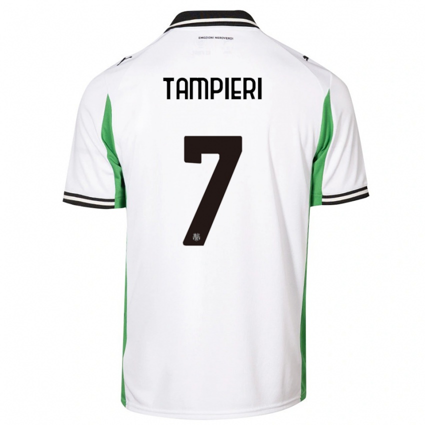 נשים דייגו טמפיירי #7 לבן ירוק שחור הרחק ג'רזי 2025/26 חולצה קצרה