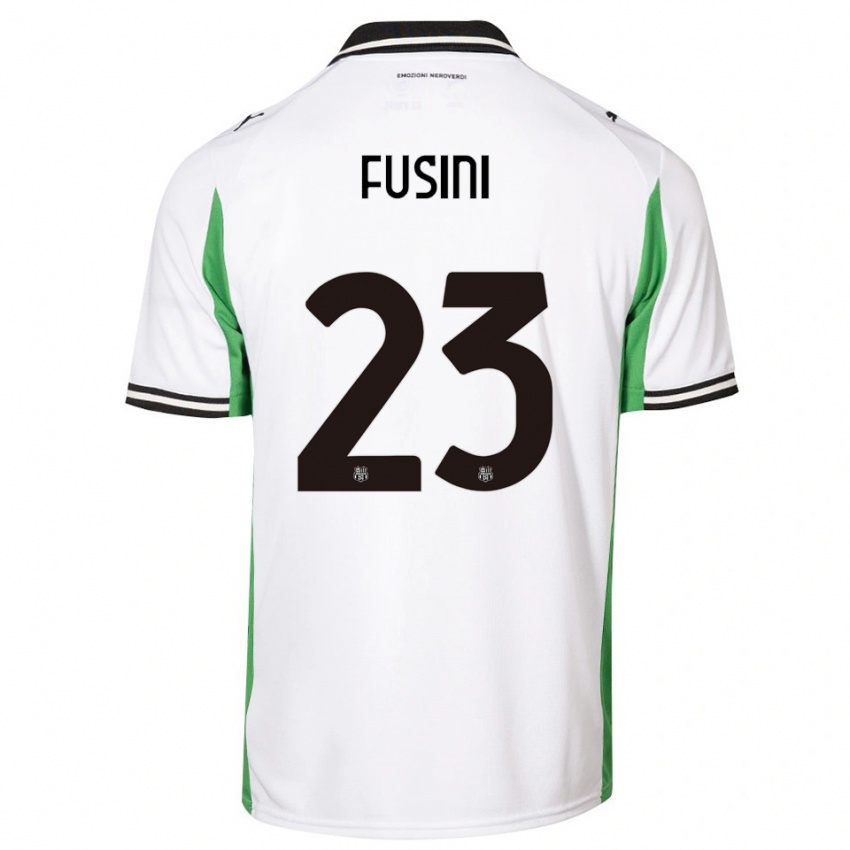 נשים מרטינה פוסיני #23 לבן ירוק שחור הרחק ג'רזי 2025/26 חולצה קצרה