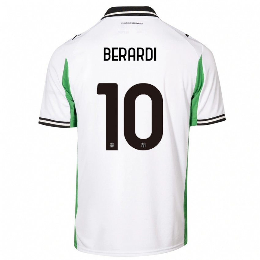 נשים דומניקו ברארדי #10 לבן ירוק שחור הרחק ג'רזי 2025/26 חולצה קצרה