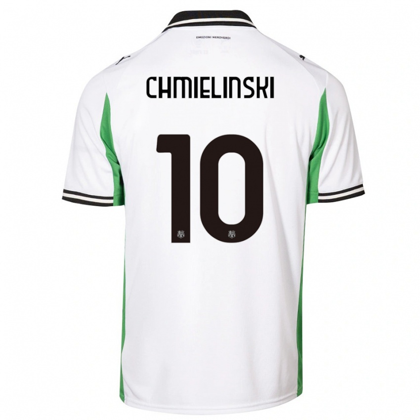 נשים ג'ינה שמלינסקי #10 לבן ירוק שחור הרחק ג'רזי 2025/26 חולצה קצרה