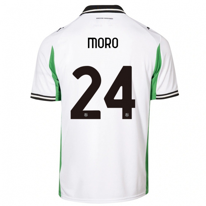 נשים לוקה מורו #24 לבן ירוק שחור הרחק ג'רזי 2025/26 חולצה קצרה