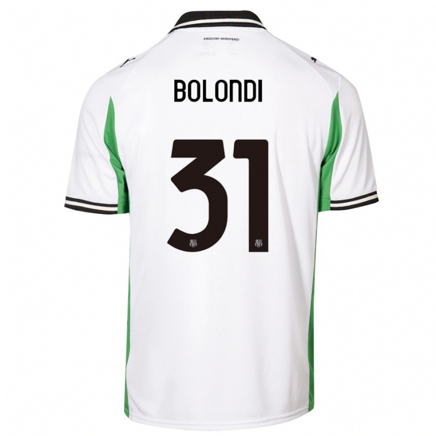 נשים Francesco Bolondi #31 לבן ירוק שחור הרחק ג'רזי 2025/26 חולצה קצרה