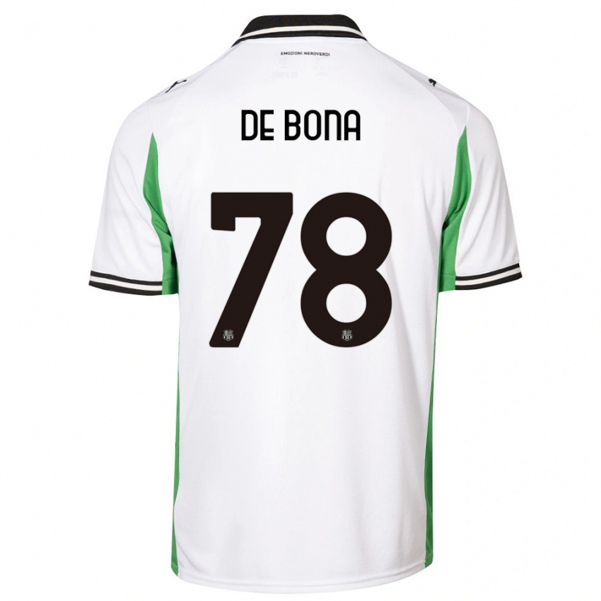 נשים פרנצ'סקה דה בונה #78 לבן ירוק שחור הרחק ג'רזי 2025/26 חולצה קצרה