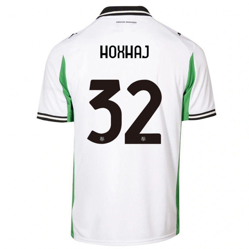 נשים Kristina Hoxhaj #32 לבן ירוק שחור הרחק ג'רזי 2025/26 חולצה קצרה