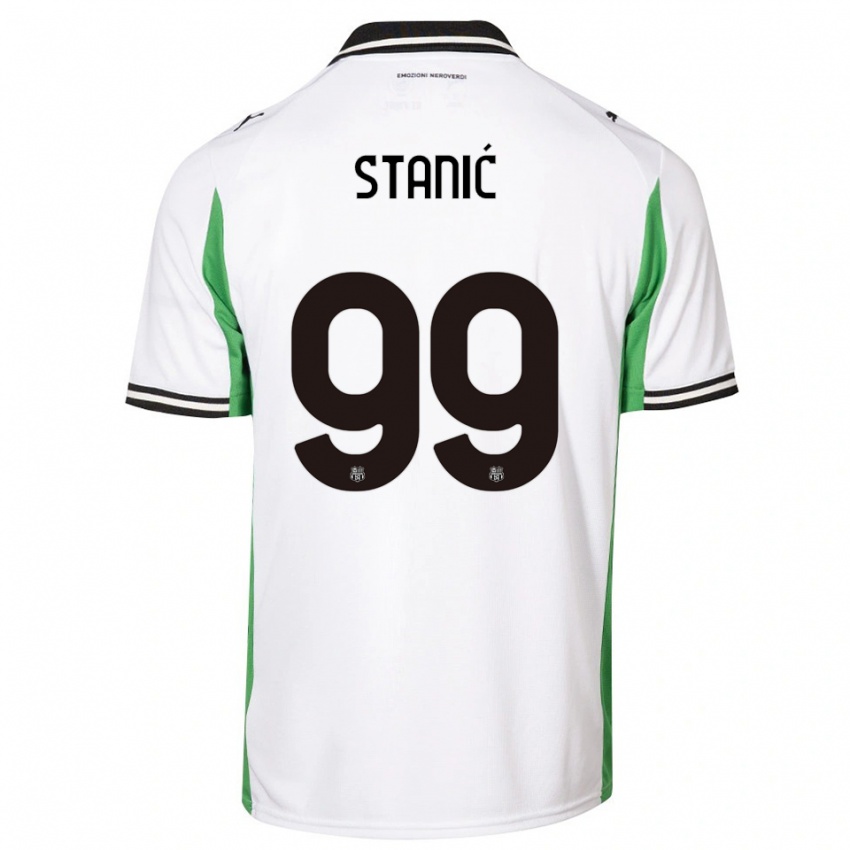 נשים פוליינה סטאניץ׳ #99 לבן ירוק שחור הרחק ג'רזי 2025/26 חולצה קצרה