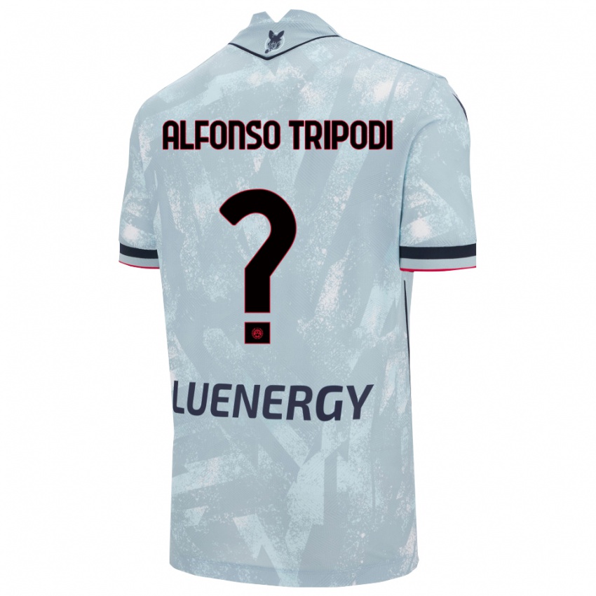 נשים Leonardo Alfonso Tripodi #0 תכלת שחור הרחק ג'רזי 2025/26 חולצה קצרה