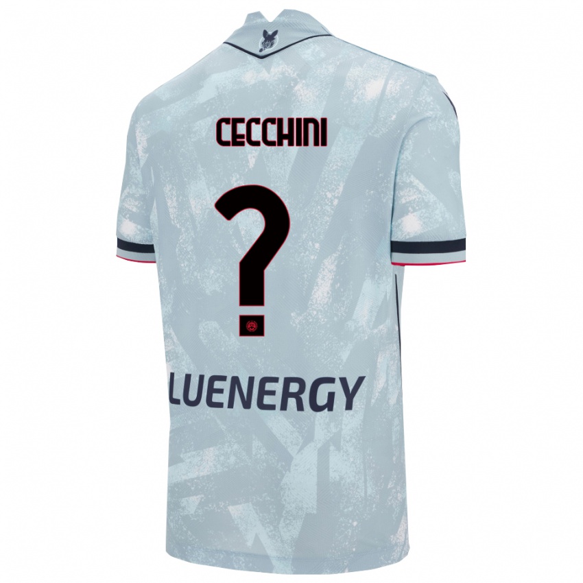 נשים Giorgio Cecchini #0 תכלת שחור הרחק ג'רזי 2025/26 חולצה קצרה