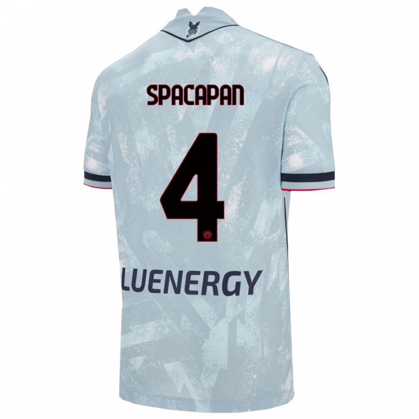 נשים Luka Spacapan #4 תכלת שחור הרחק ג'רזי 2025/26 חולצה קצרה