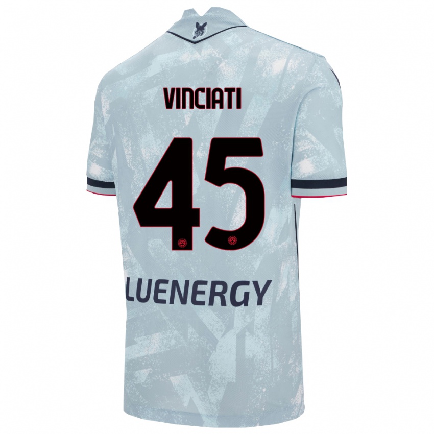נשים Giulio Vinciati #45 תכלת שחור הרחק ג'רזי 2025/26 חולצה קצרה