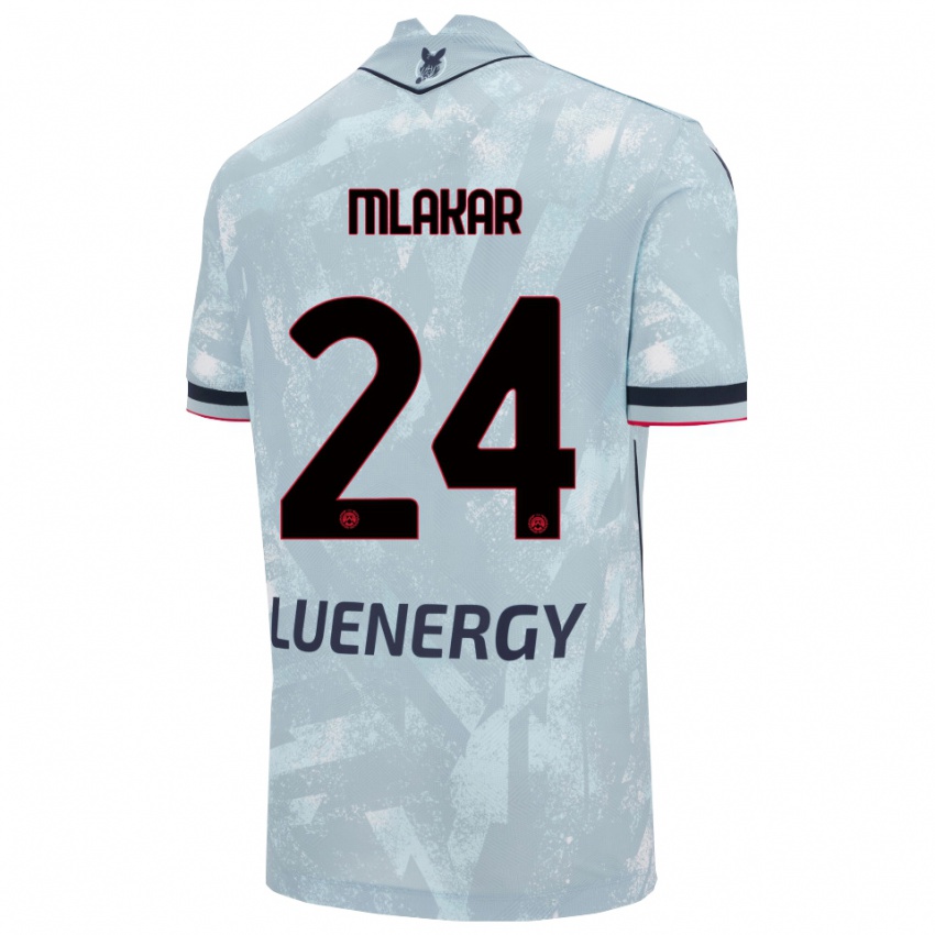 נשים Lorenzo Mlakar #24 תכלת שחור הרחק ג'רזי 2025/26 חולצה קצרה