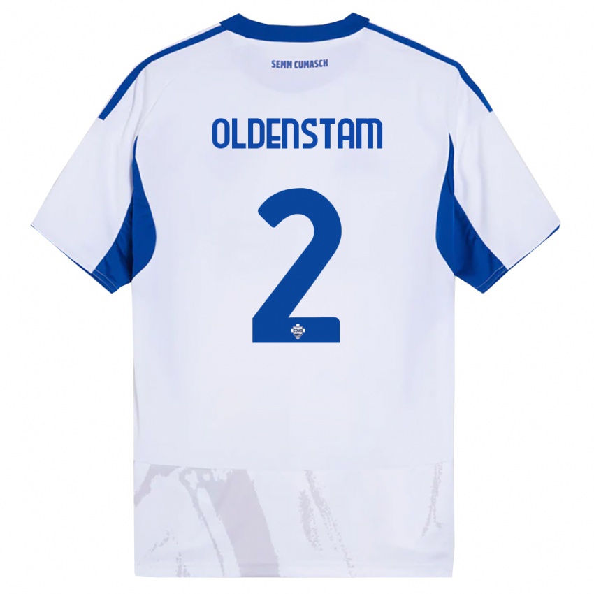 נשים Lyfe Oldenstam #2 לבן כחול הרחק ג'רזי 2025/26 חולצה קצרה