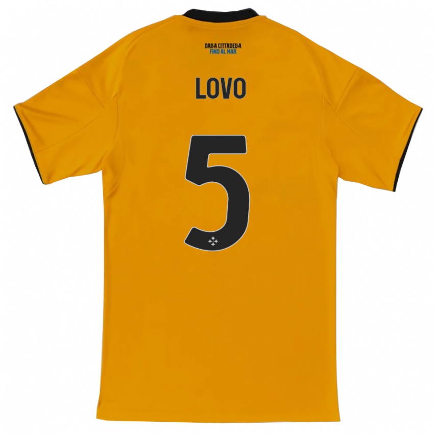 נשים Pietro Lovo #5 כתום כחול הרחק ג'רזי 2025/26 חולצה קצרה