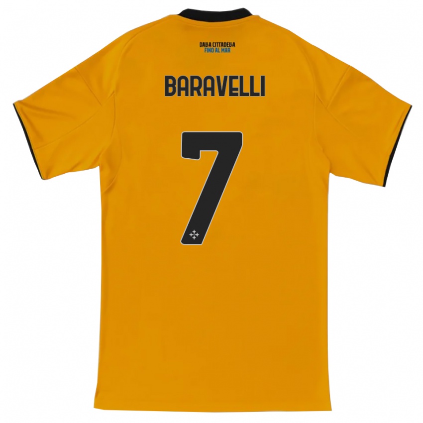 נשים רוקו באראבלי #7 כתום כחול הרחק ג'רזי 2025/26 חולצה קצרה