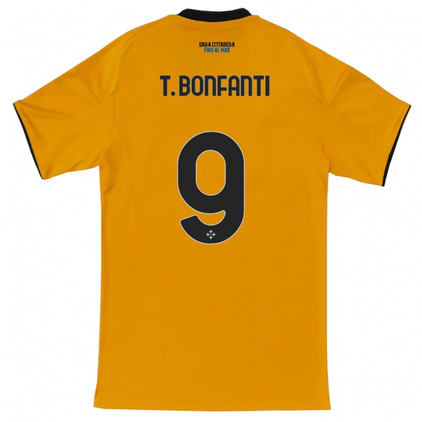 נשים Thomas Bonfanti #9 כתום כחול הרחק ג'רזי 2025/26 חולצה קצרה