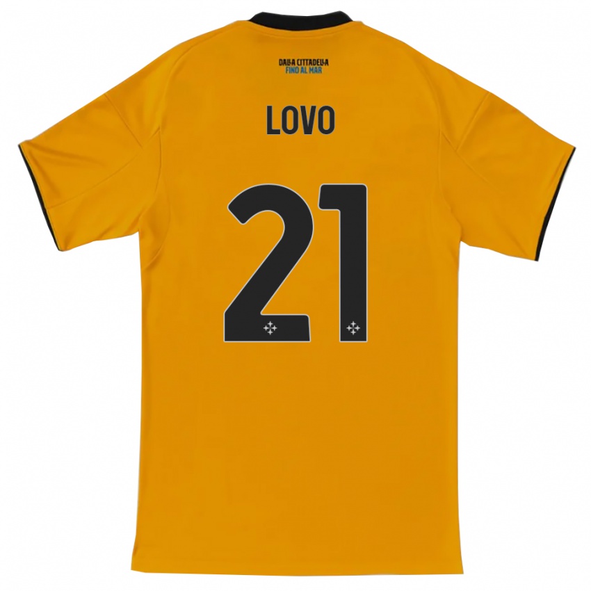 נשים Christian Lovo #21 כתום כחול הרחק ג'רזי 2025/26 חולצה קצרה