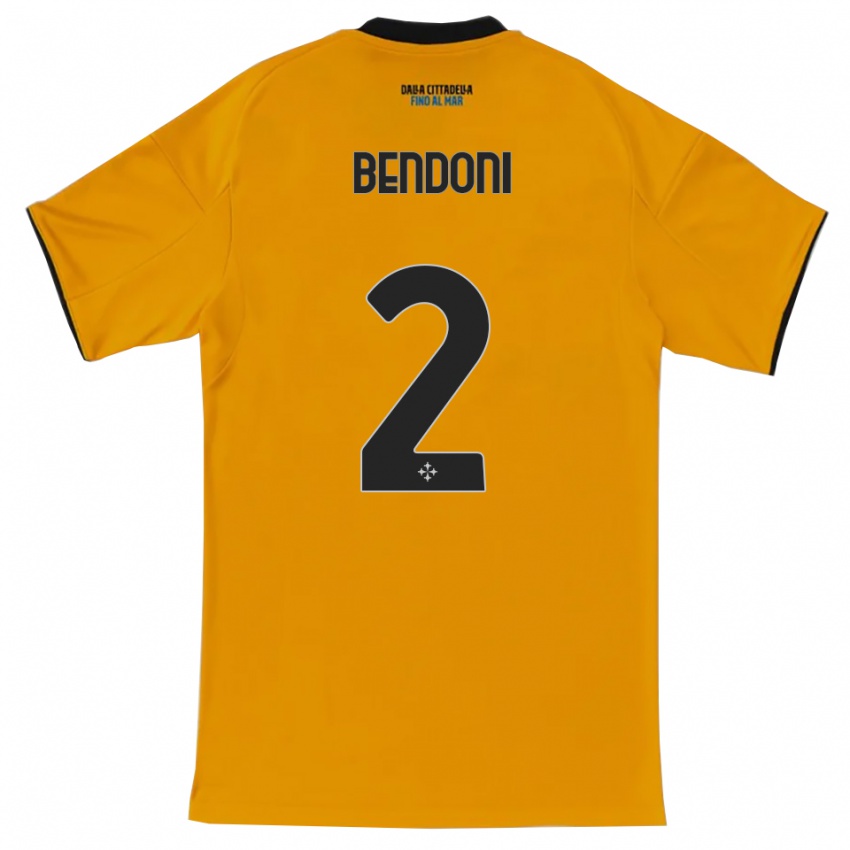 נשים Marco Bendoni #2 כתום כחול הרחק ג'רזי 2025/26 חולצה קצרה