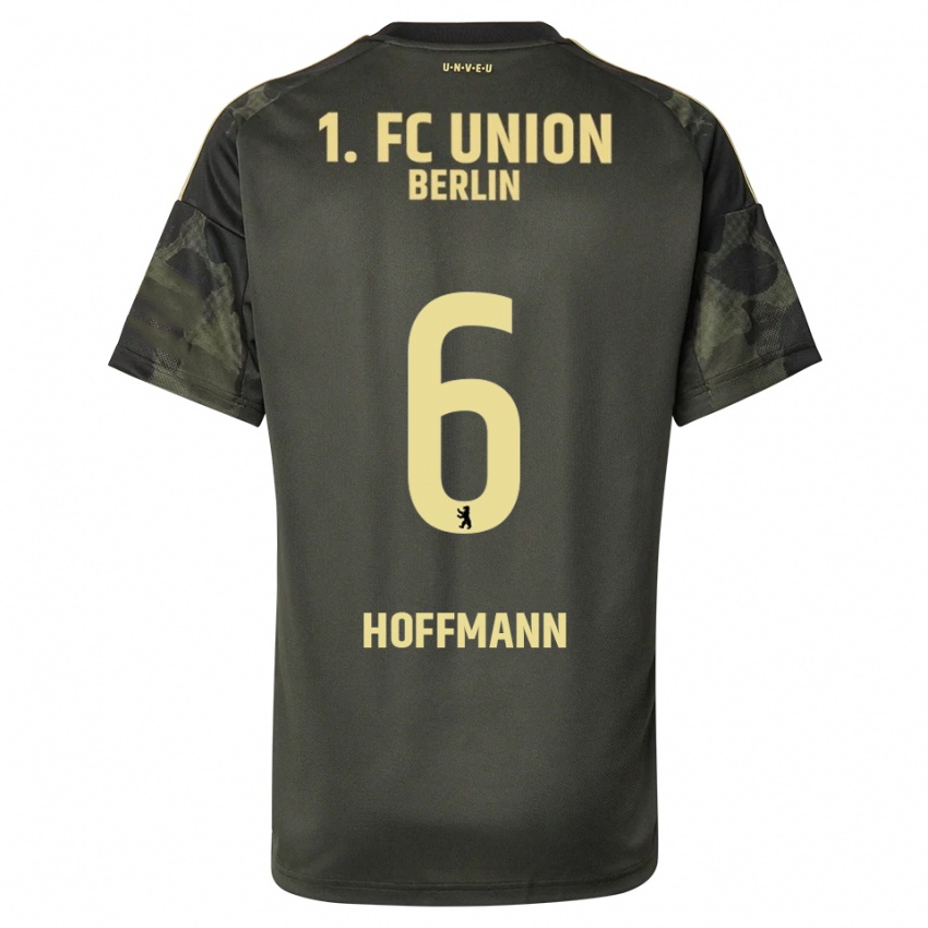 נשים Finn Hoffmann #6 ירוק כהה שחור הרחק ג'רזי 2025/26 חולצה קצרה