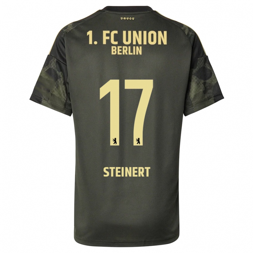 נשים יודית שטיינרט #17 ירוק כהה שחור הרחק ג'רזי 2025/26 חולצה קצרה