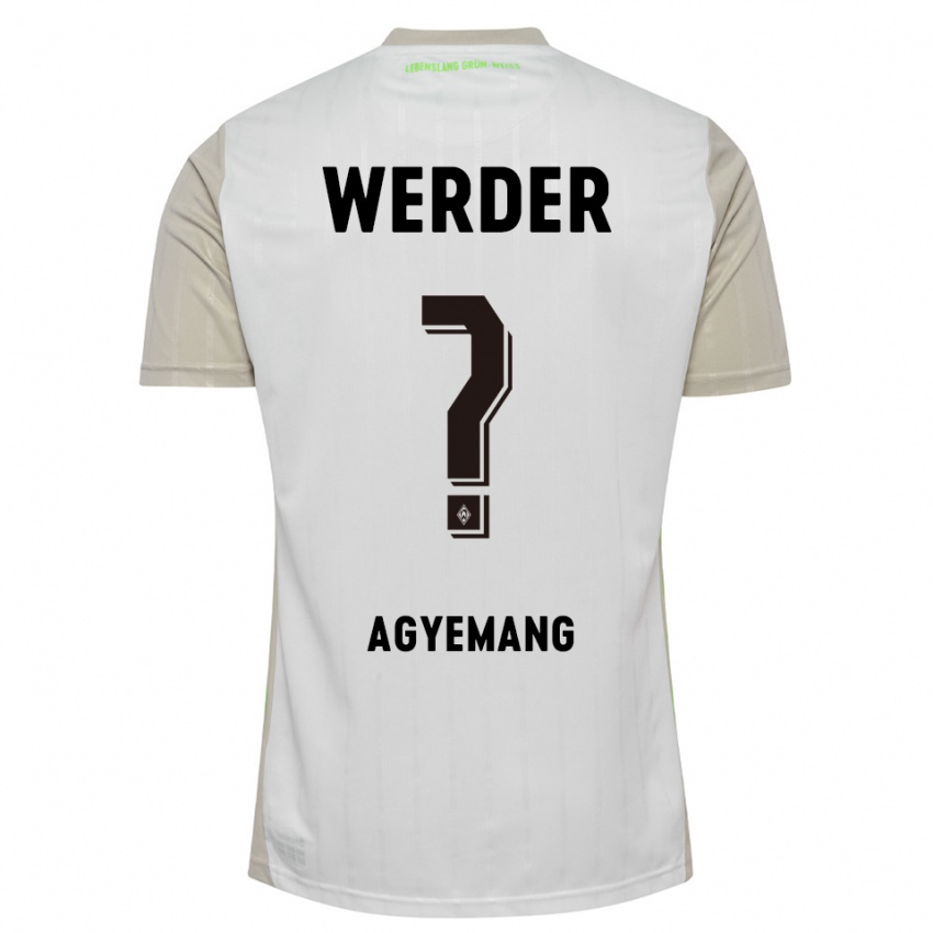 נשים Caleb Agyemang #0 לבן שחור הרחק ג'רזי 2025/26 חולצה קצרה