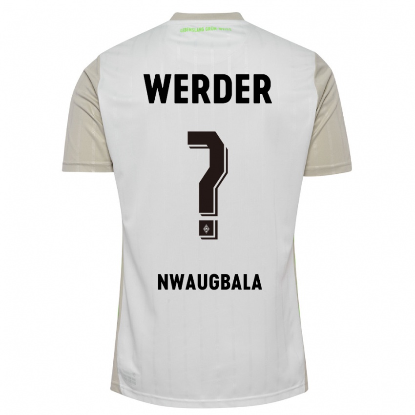 נשים Kevin Nwaugbala #0 לבן שחור הרחק ג'רזי 2025/26 חולצה קצרה