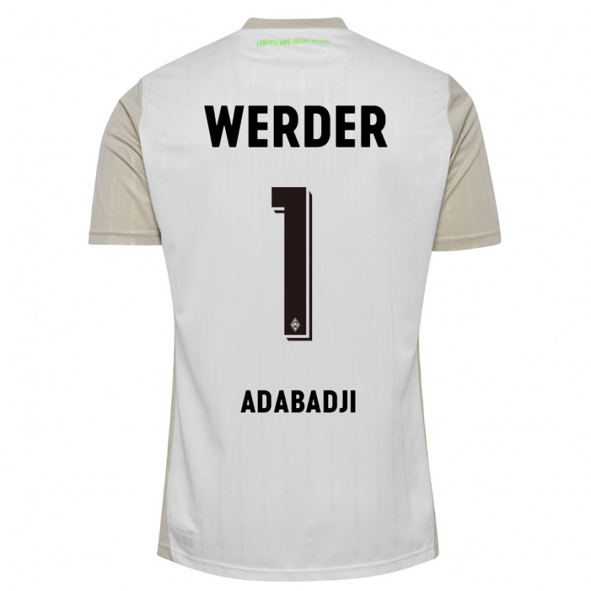 נשים קווסי-ויויאן פליקס אדבאג'י #1 לבן שחור הרחק ג'רזי 2025/26 חולצה קצרה