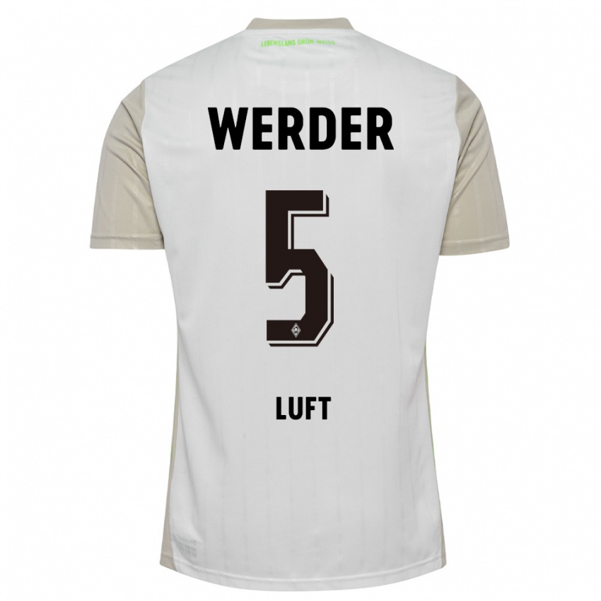 נשים Julian Luft #5 לבן שחור הרחק ג'רזי 2025/26 חולצה קצרה