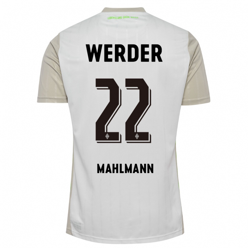 נשים יוסטוס מהלמן #22 לבן שחור הרחק ג'רזי 2025/26 חולצה קצרה