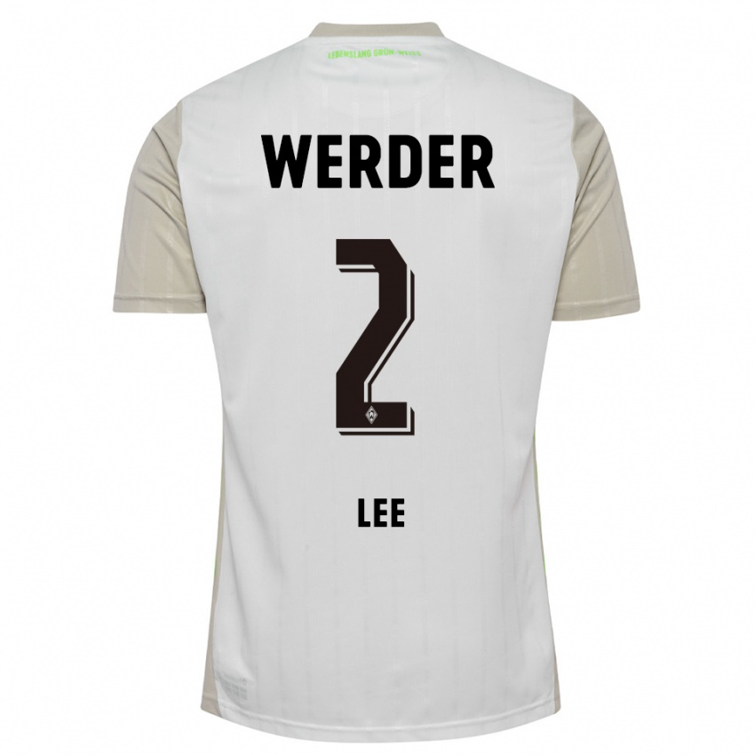 נשים Gun-Woo Lee #2 לבן שחור הרחק ג'רזי 2025/26 חולצה קצרה