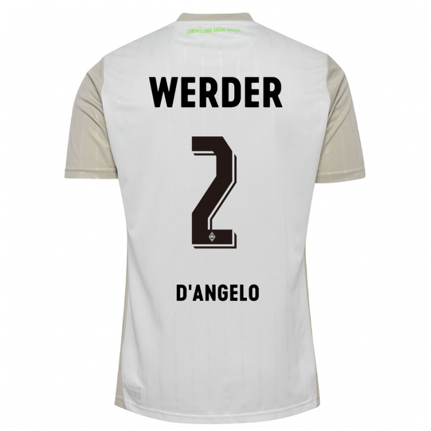 נשים צ׳יארה אנה דאנג'לו #2 לבן שחור הרחק ג'רזי 2025/26 חולצה קצרה