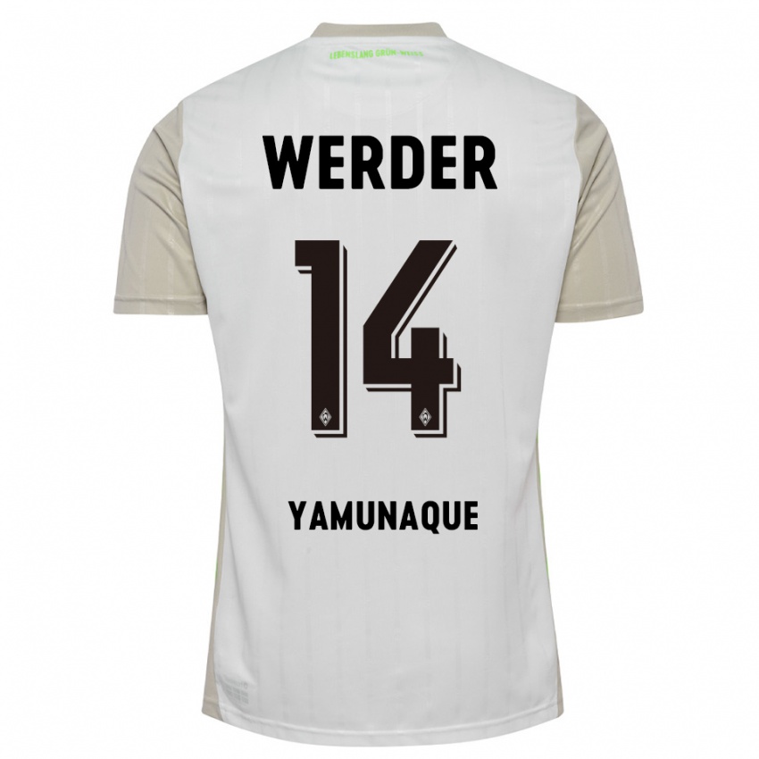 נשים רפאל פסקואל רמירז יאמונאק #14 לבן שחור הרחק ג'רזי 2025/26 חולצה קצרה