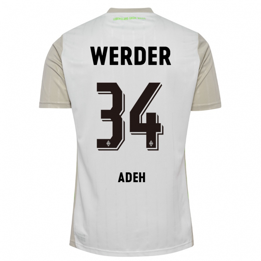 נשים ווסלי אדה #34 לבן שחור הרחק ג'רזי 2025/26 חולצה קצרה