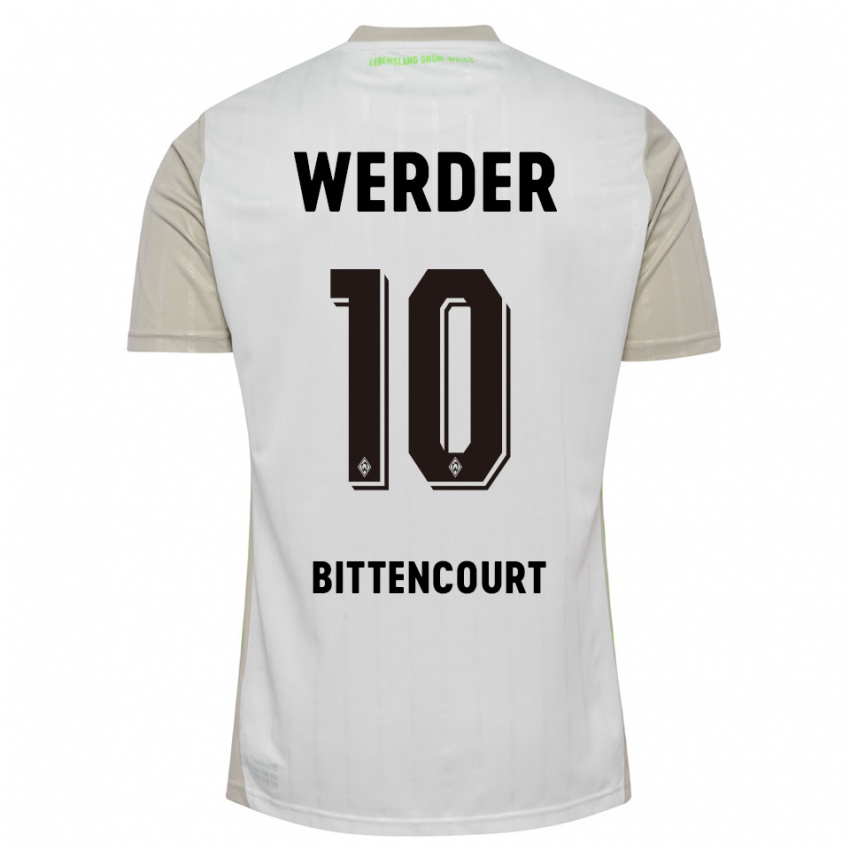 נשים לאונרדו ביטנקור #10 לבן שחור הרחק ג'רזי 2025/26 חולצה קצרה