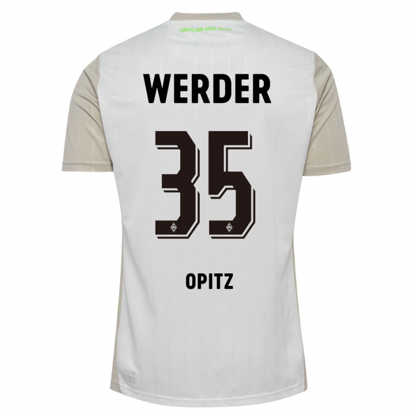 נשים לאון אופיץ #35 לבן שחור הרחק ג'רזי 2025/26 חולצה קצרה