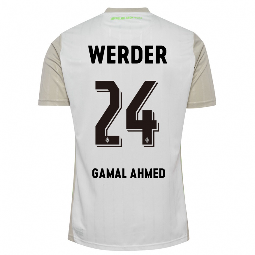 נשים Adam Gamal Ahmed #24 לבן שחור הרחק ג'רזי 2025/26 חולצה קצרה