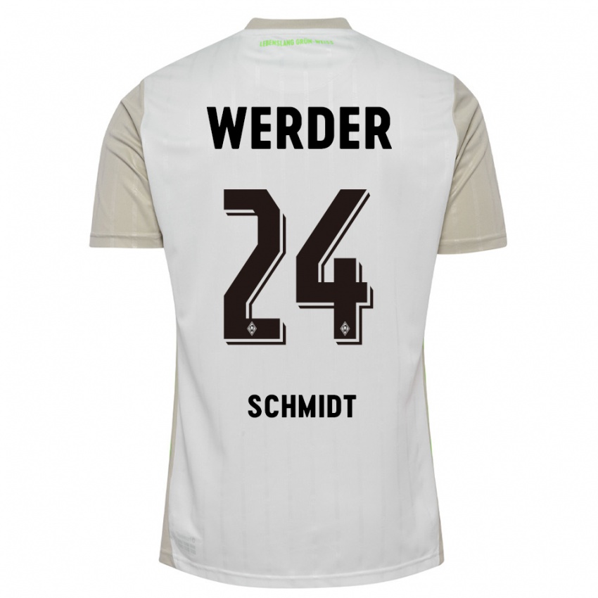 נשים Lara Schmidt #24 לבן שחור הרחק ג'רזי 2025/26 חולצה קצרה